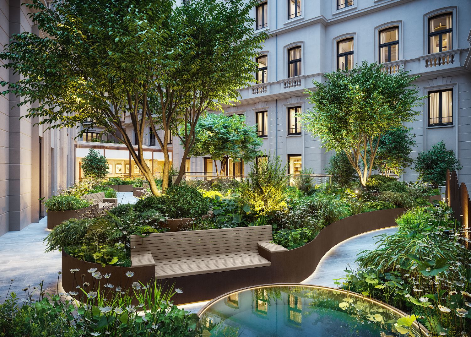The OWO Residents Garden image credit Grain London