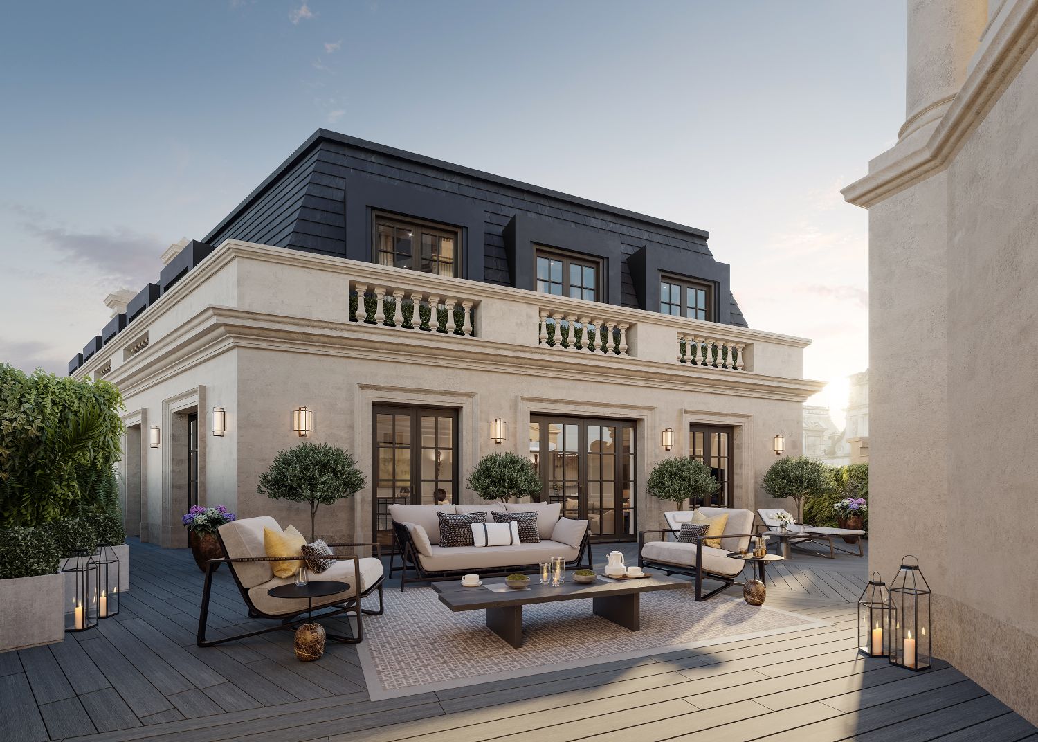 The OWO apartment terrace Image credit Grain London
